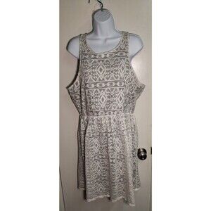 Maurices Dress Womens XL Boho Lace Cottagecore Knee Length Beachy Flowy Layered
